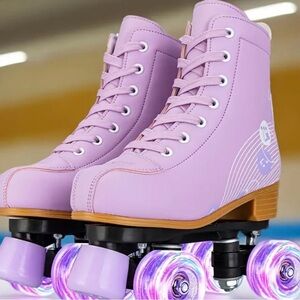 Kids Lavender Roller Skates